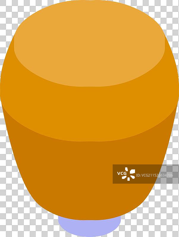 白色背景上立着的大块橙色鸡腿图片素材