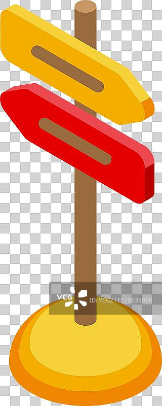 指向不同方向的指示牌图片素材