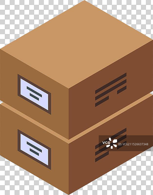 准备运输的纸板箱堆图片素材