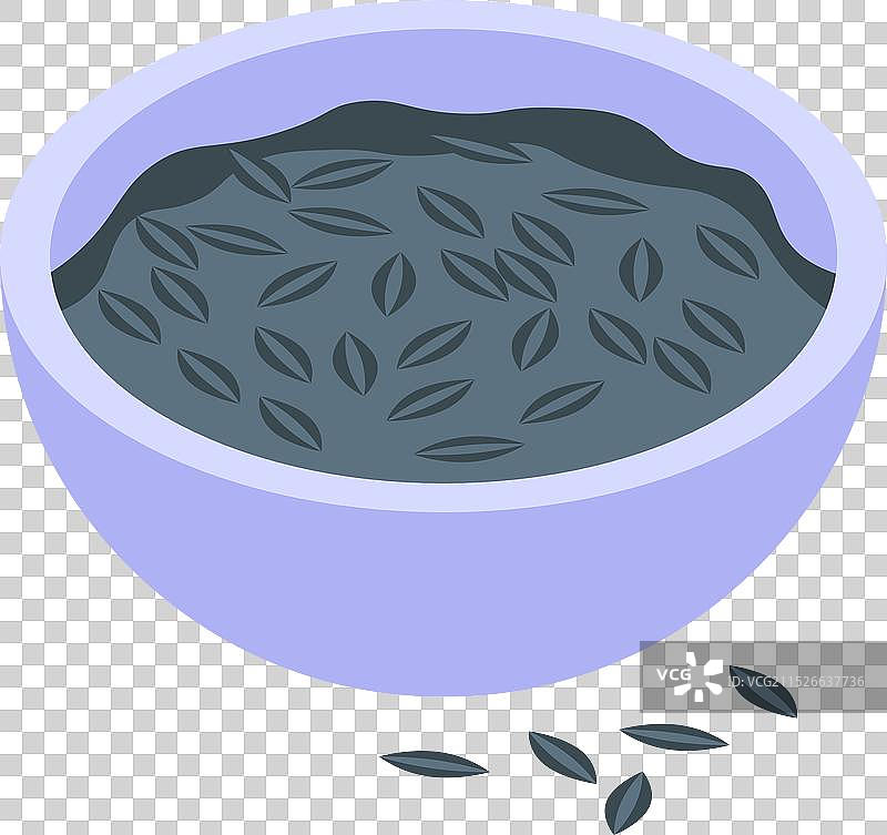 装有煮熟黑米的碗：营养食品图片素材