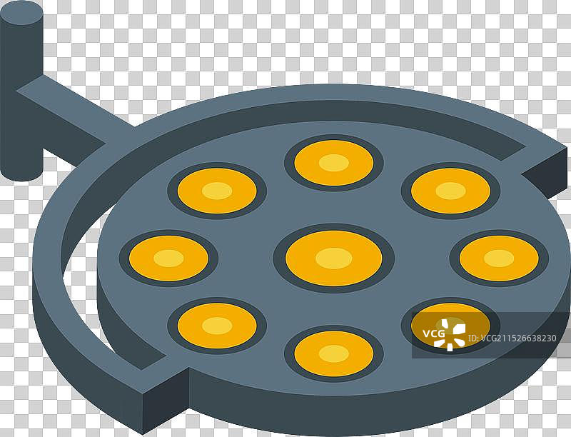 金属臂上的手术灯（2.5D）图片素材