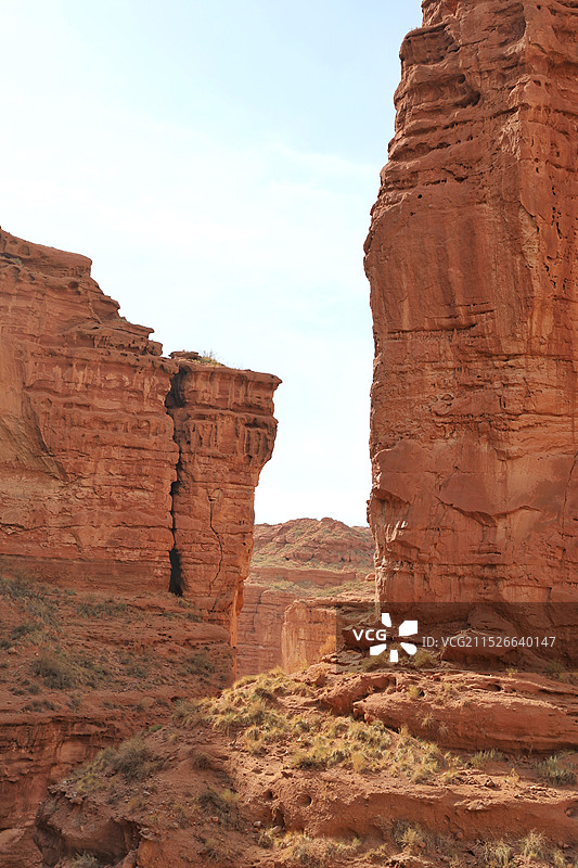 阿克苏托木尔大峡谷景区图片素材