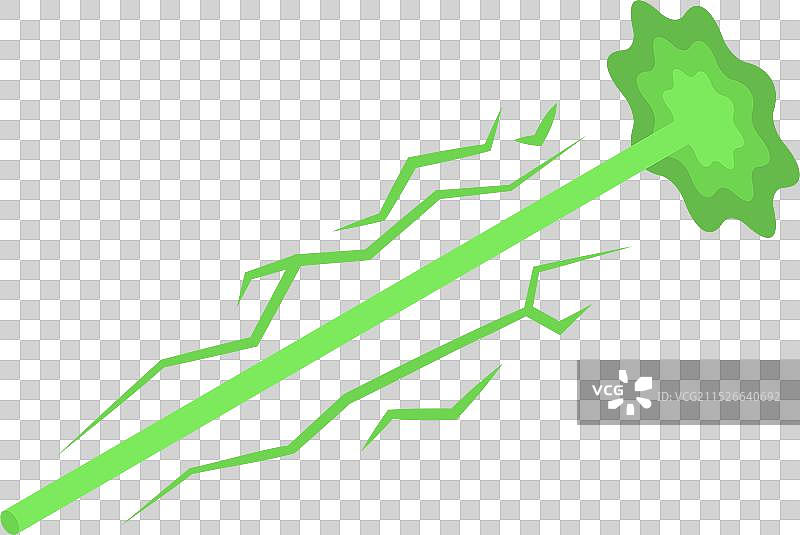 绿色能量束图片素材