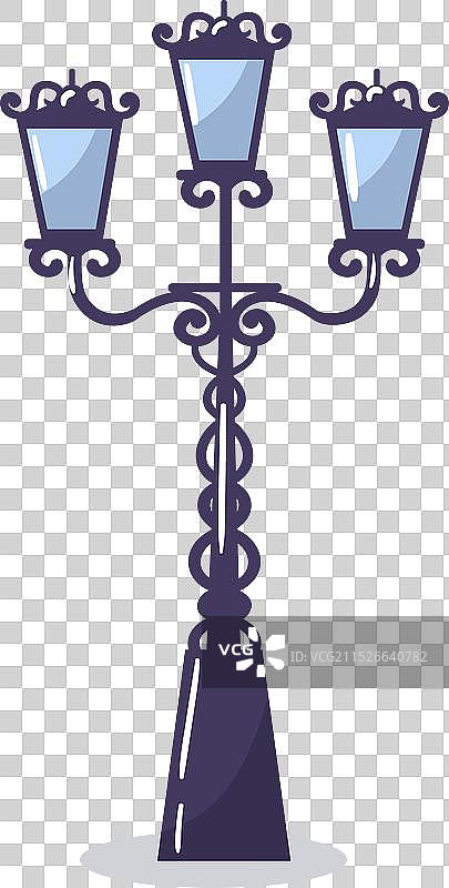 铸铁街灯历史概念图片素材