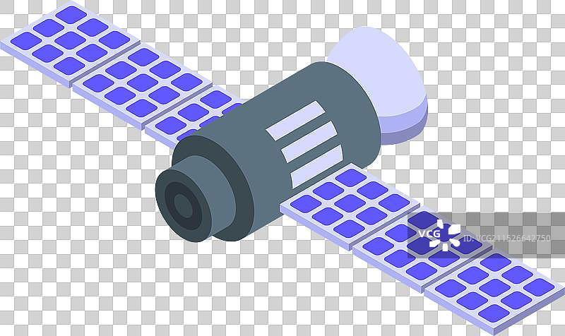 环绕地球传输信号的太空卫星图片素材