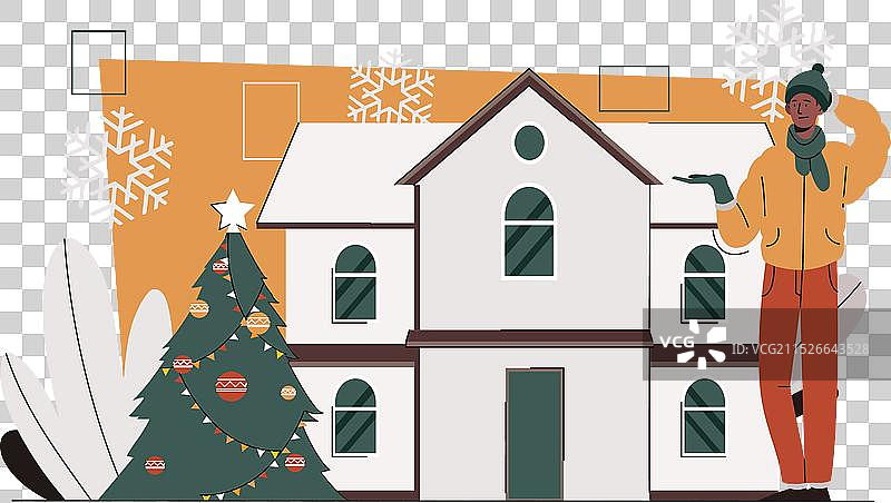 冬季场景概念图片素材