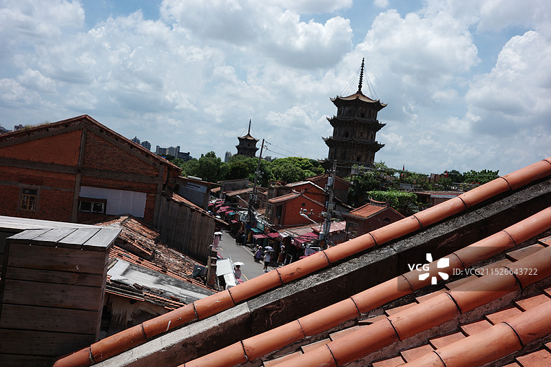 福建泉州东西塔图片素材