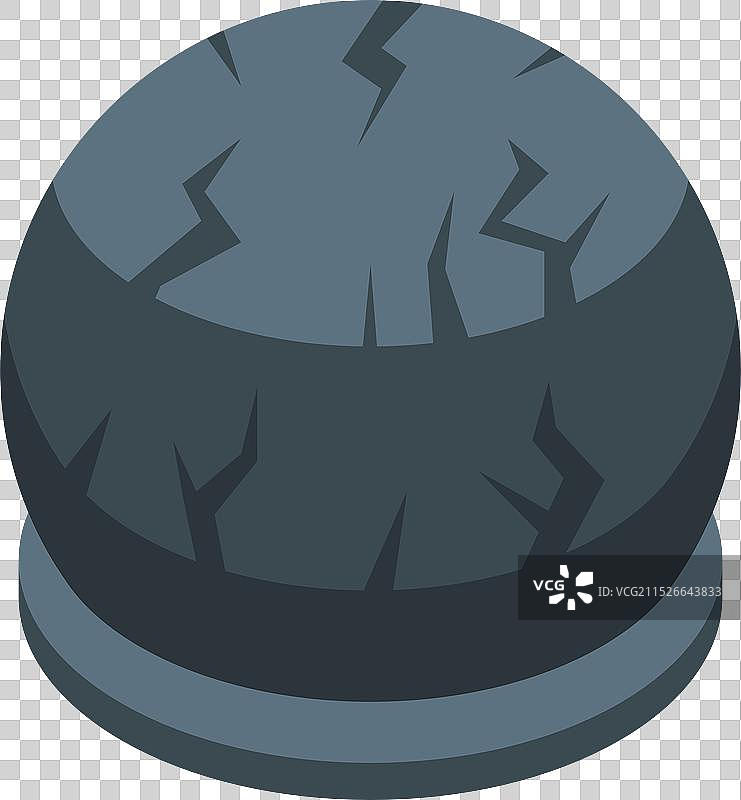 底座上的大型灰色石球图片素材