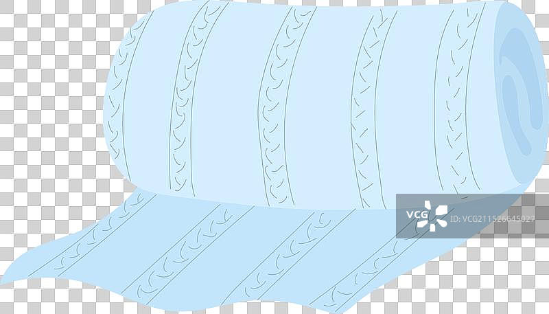 带胎面花纹的蓝色卷布图片素材