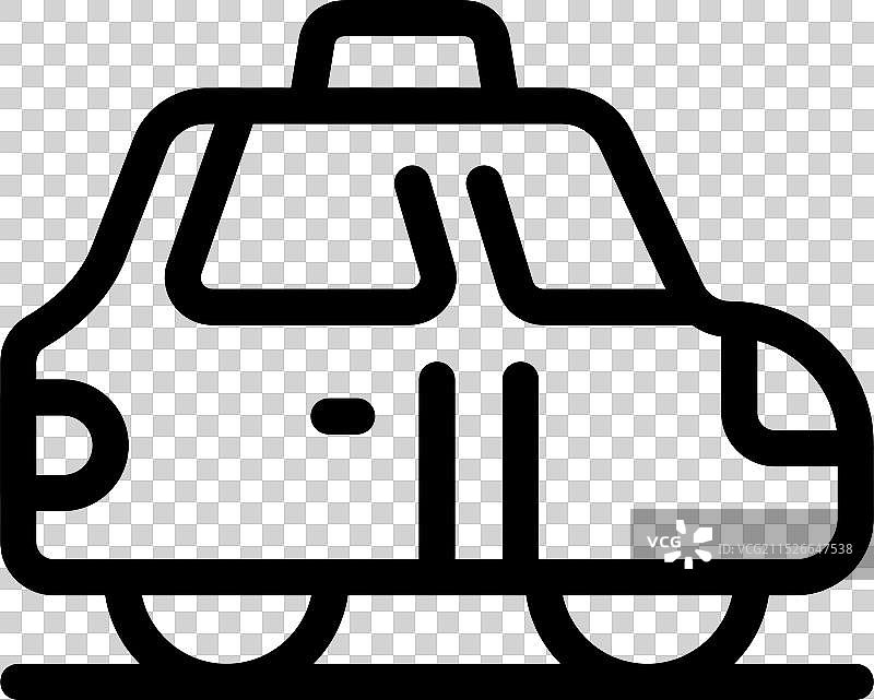 出租车服务交通图标图片素材