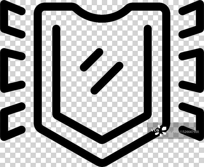 反射网络攻击的坚固盾牌图片素材