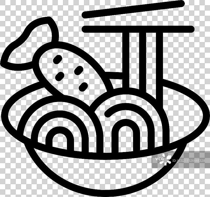 筷子与日式拉面图片素材