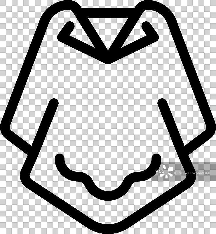 描绘南美的传统斗篷图标图片素材