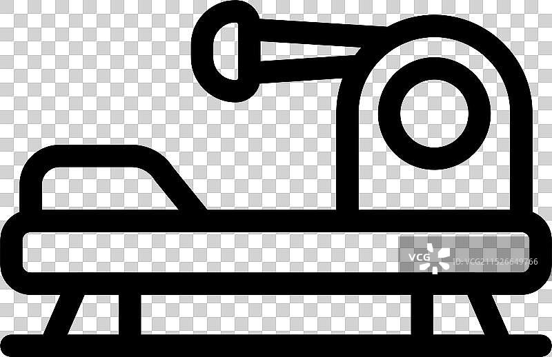 带雪橇底座的健身器材图标图片素材