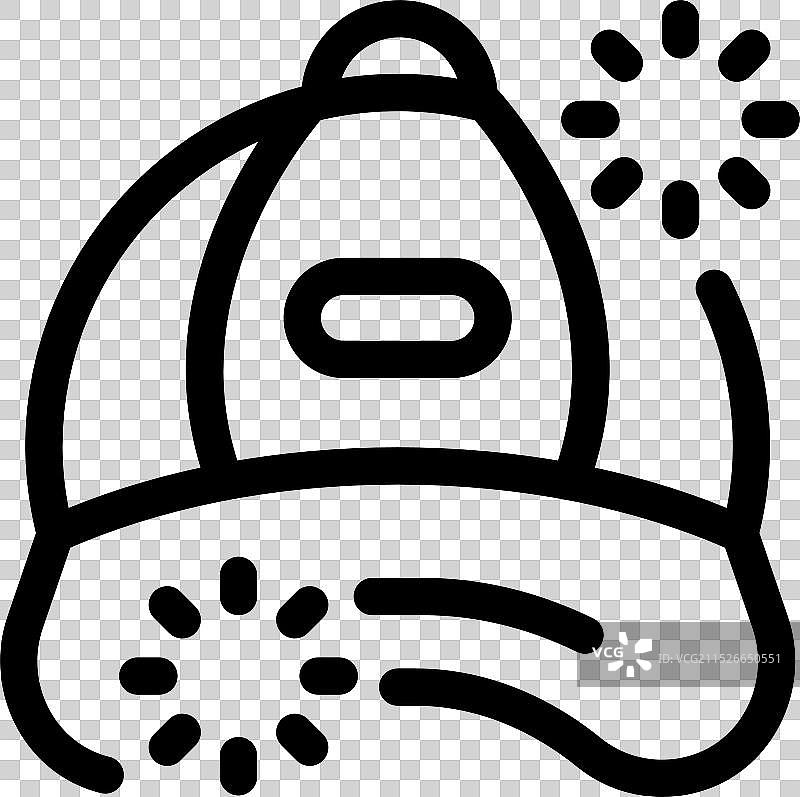 带有螺旋桨旋转的棒球帽图片素材