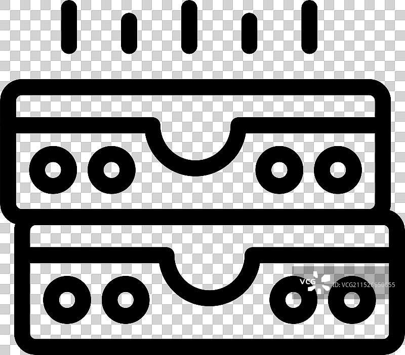 显示热门数据中心存储的服务器机房图标图片素材