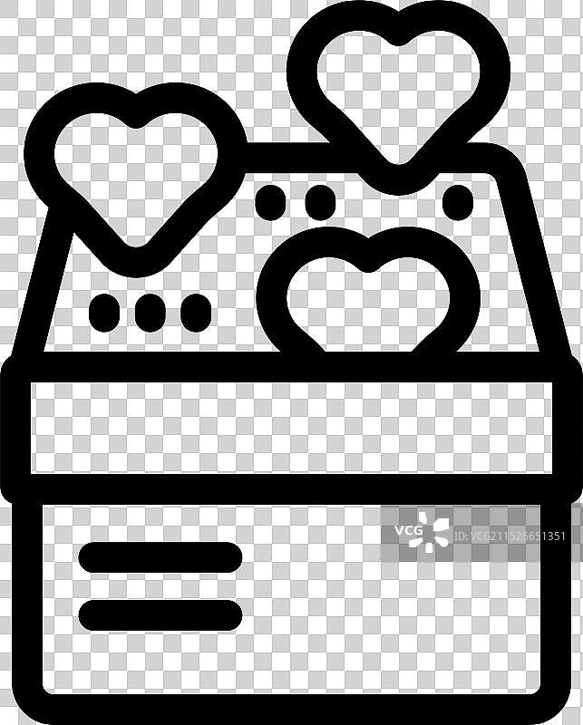 充满爱心的情书传递爱意图片素材