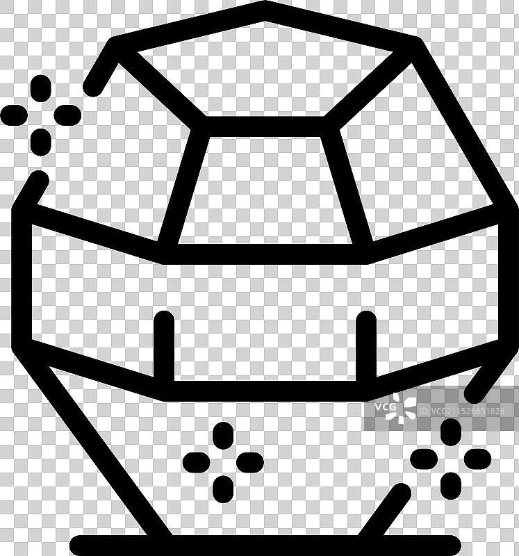 清洁的二十面体图片素材