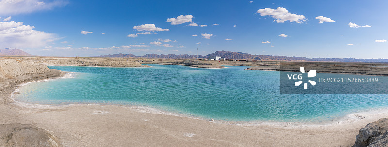 大柴旦翡翠湖图片素材