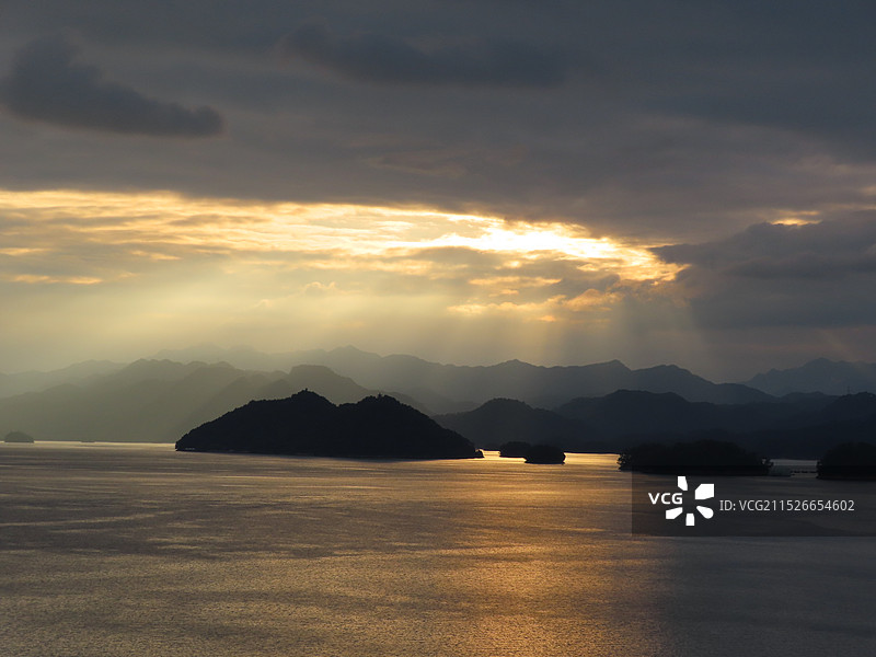 杭州淳安县钓鱼岛景区图片素材