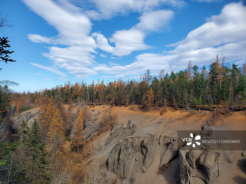 延边长白山峡谷浮石林景区图片素材