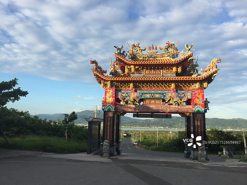 台湾垦丁传统牌楼图片素材