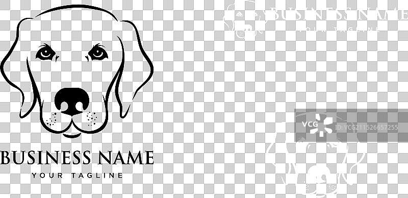 拉布拉多寻回犬标志模板图片素材