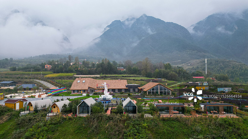 定西市临洮县南屏山生态旅游景区图片素材