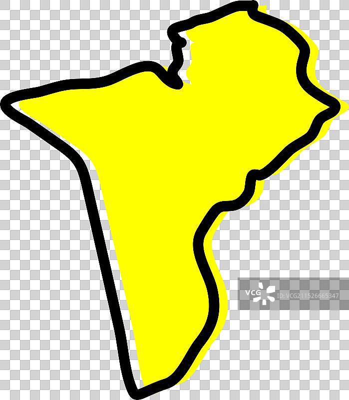 突尼斯塔塔温省地图图片素材