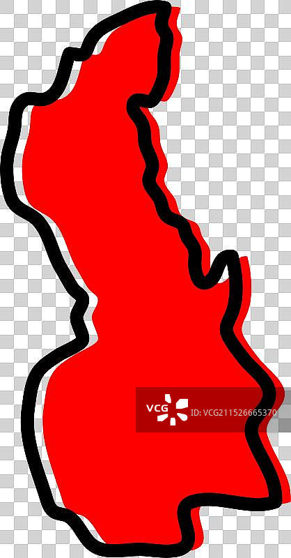 苏丹白尼罗州地图图片素材