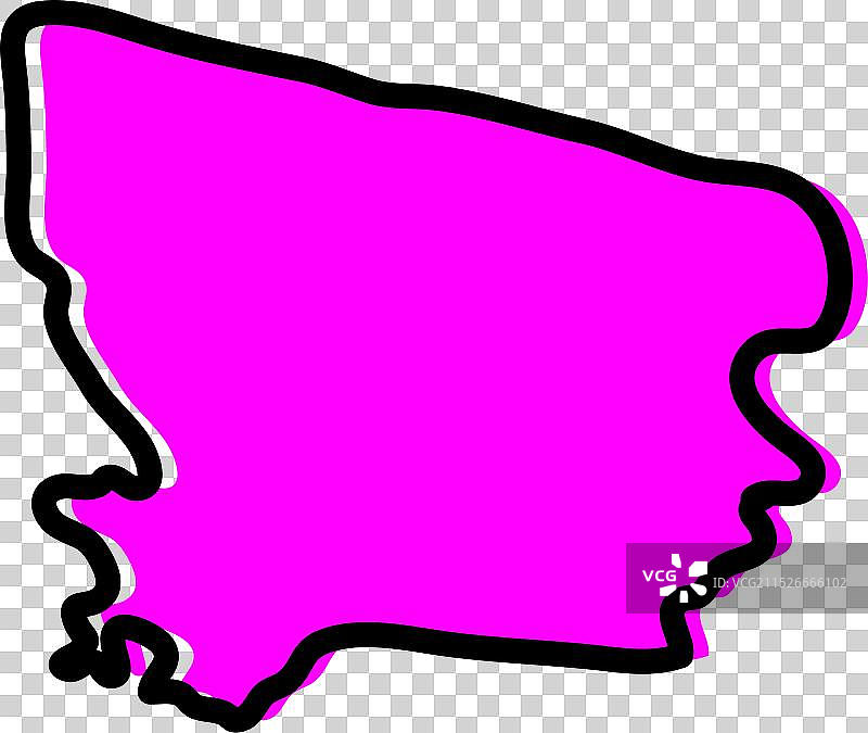 苏里南科罗尼区地图图片素材