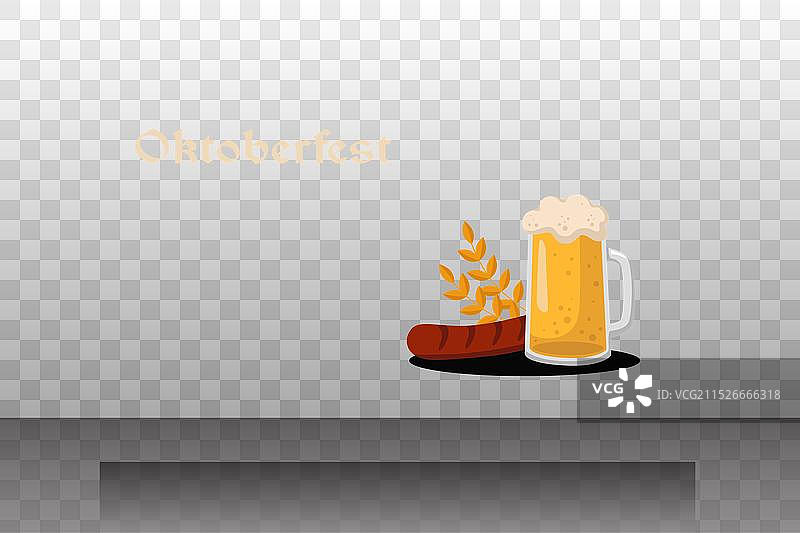 深色背景啤酒节banner图片素材