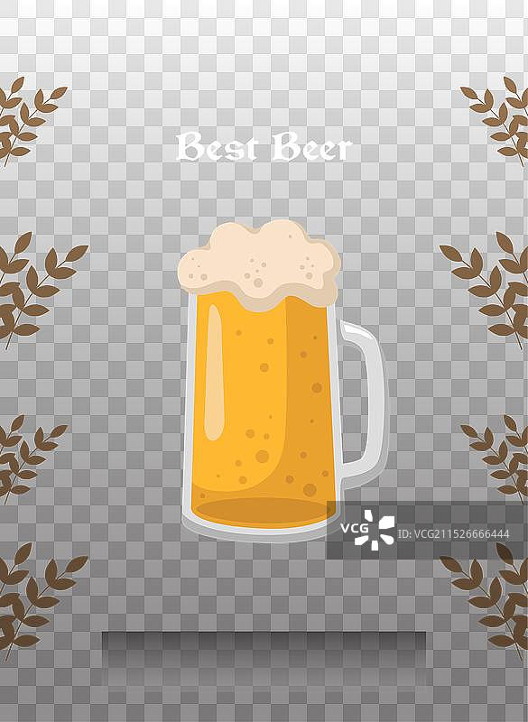 深色背景最佳啤酒慕尼黑啤酒节竖版海报图片素材