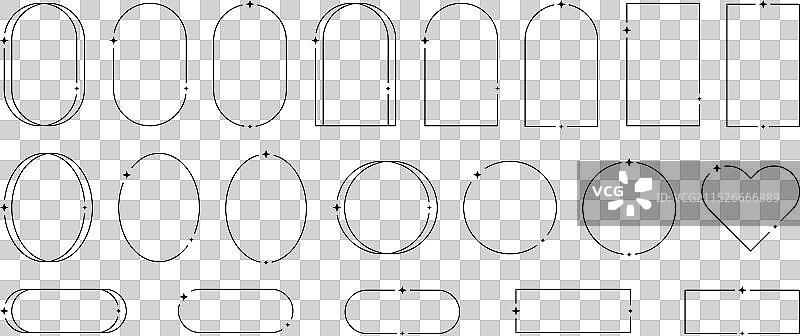 Y2K元素边框合集图片素材