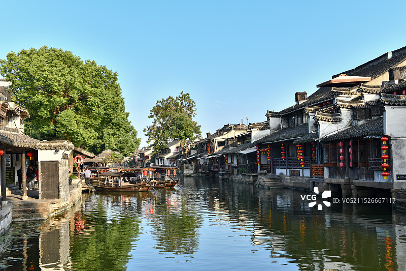 西塘古镇江南水乡小桥流水人家图片素材