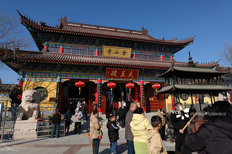 德州庆云海岛金山寺景区图片素材