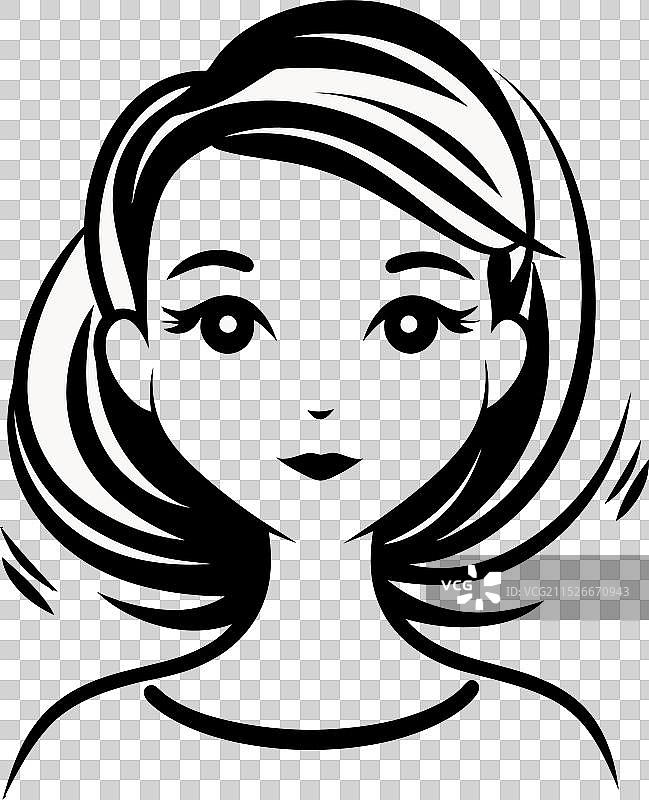 庆祝女性力量的充满活力的女性图形图片素材