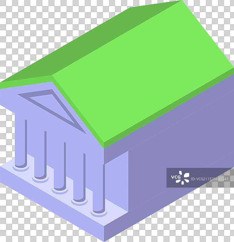 2.5D银行或法庭建筑图片素材