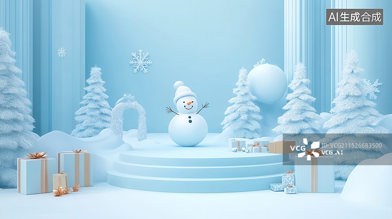 【AI数字艺术】圣诞节插画图片素材
