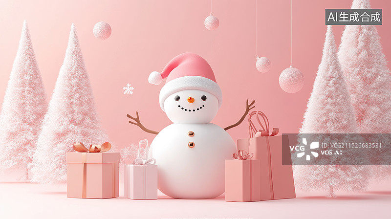 【AI数字艺术】圣诞节插画图片素材