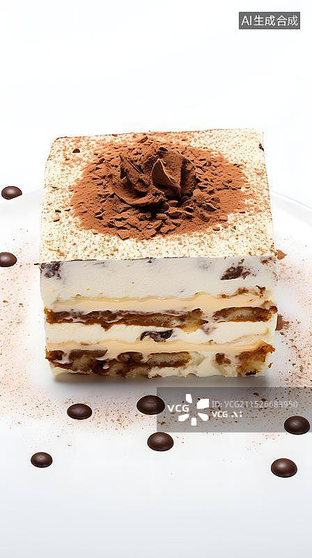 【AI数字艺术】蛋糕甜点  提拉米苏图片素材