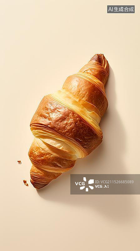 【AI数字艺术】牛角面包  牛角包图片素材