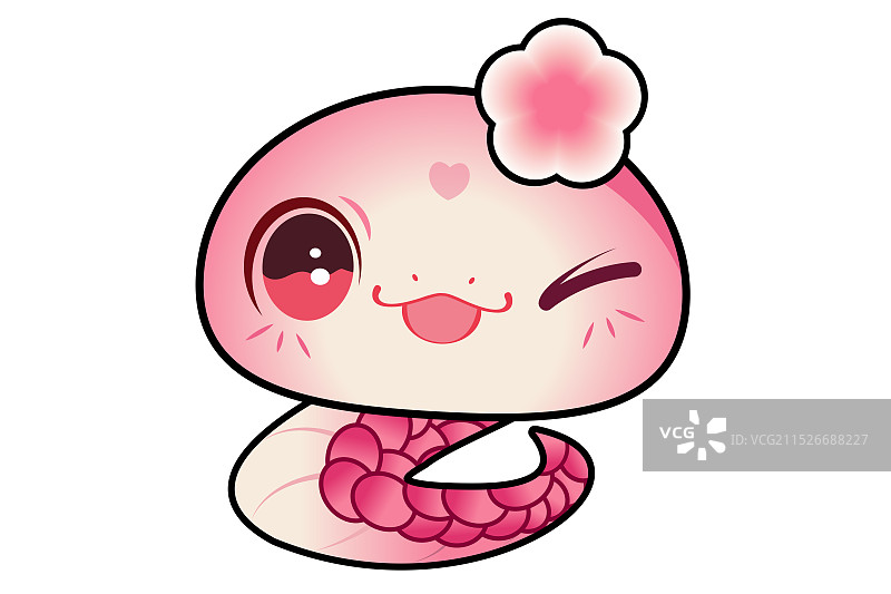 可爱卡通蛇表情包图片素材