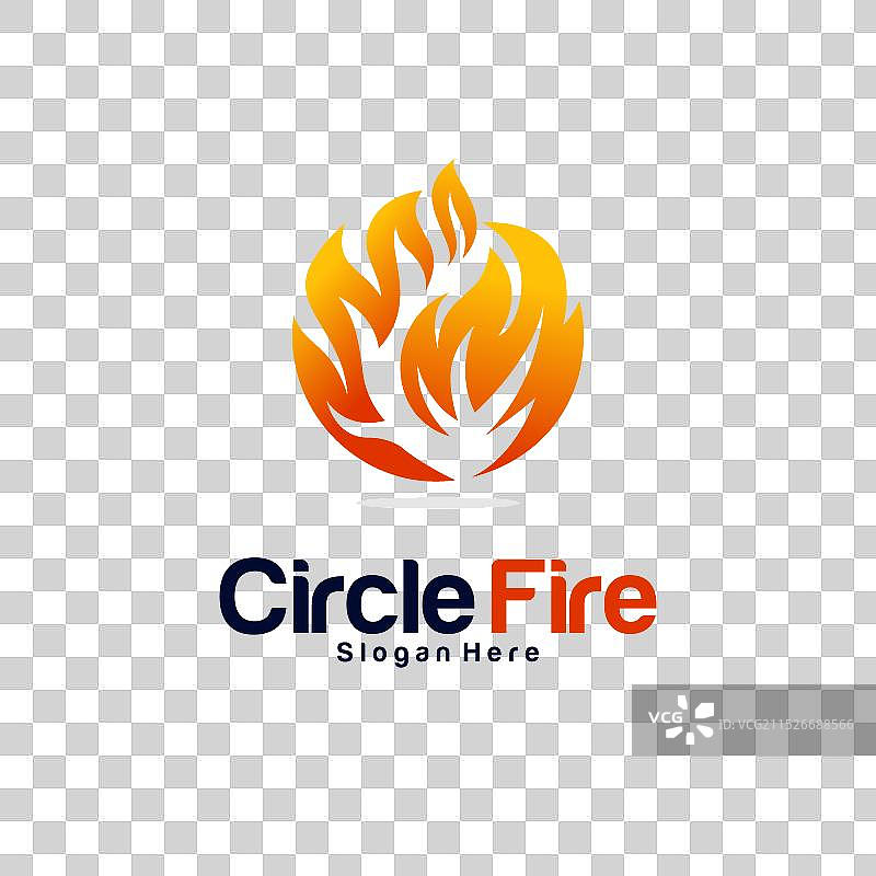 火焰logo设计概念图片素材
