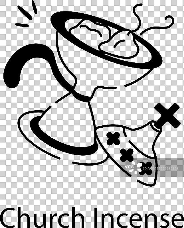 教堂香火图片素材