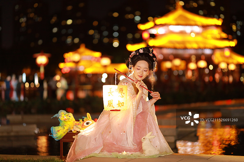 唐朝小丫头图片素材