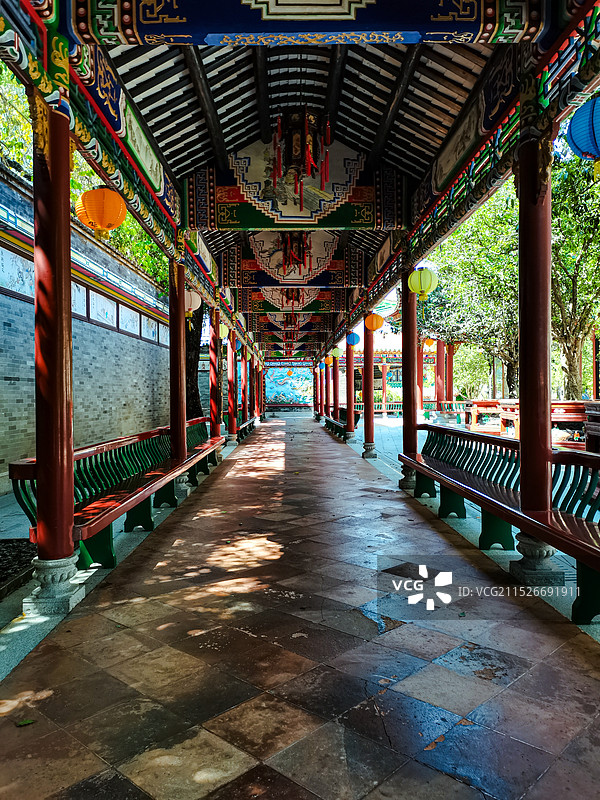 百转回廊图片素材