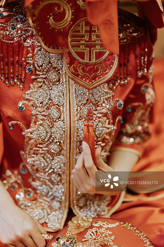 中式婚礼礼服图片素材