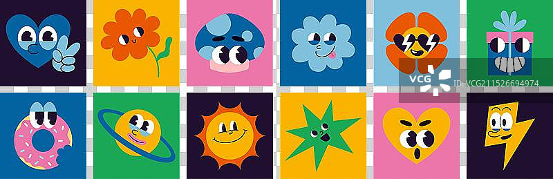 各种滑稽漫画卡通人物合集图片素材