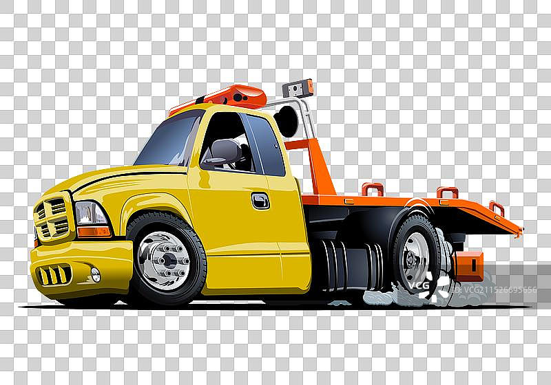 卡通拖车图片素材